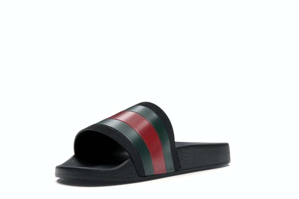 Gucci Rubber Slides Red Green