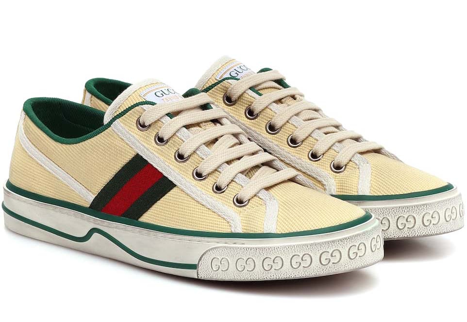 Gucci Tennis 1977 canvas sneakers Beige