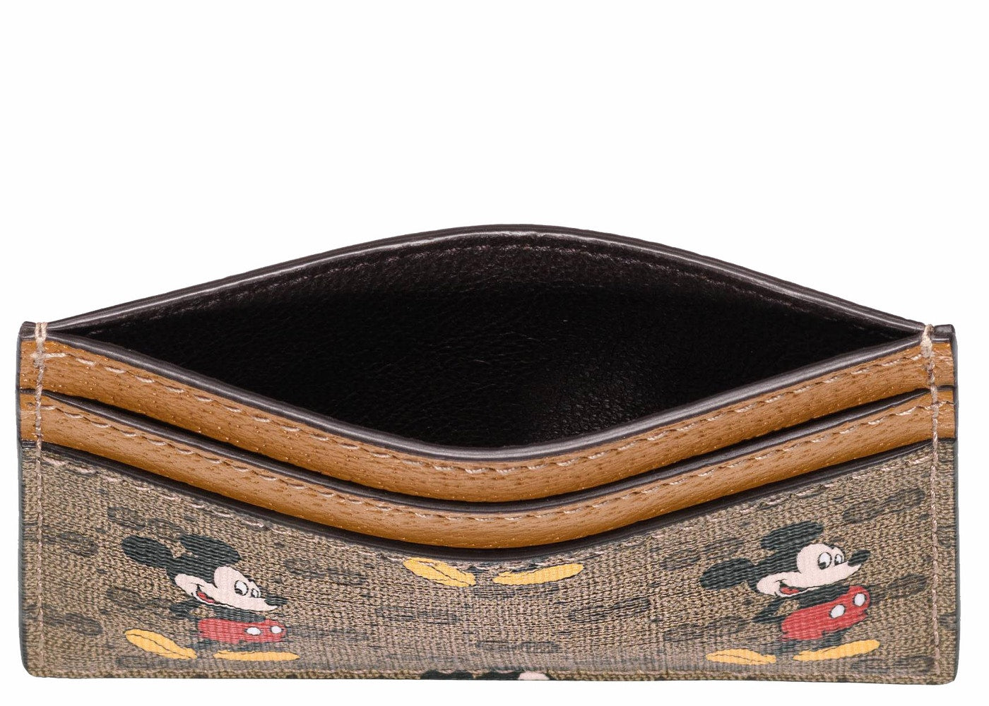 Gucci x Disney Card Case Mini GG Supreme Mickey Mouse Beige