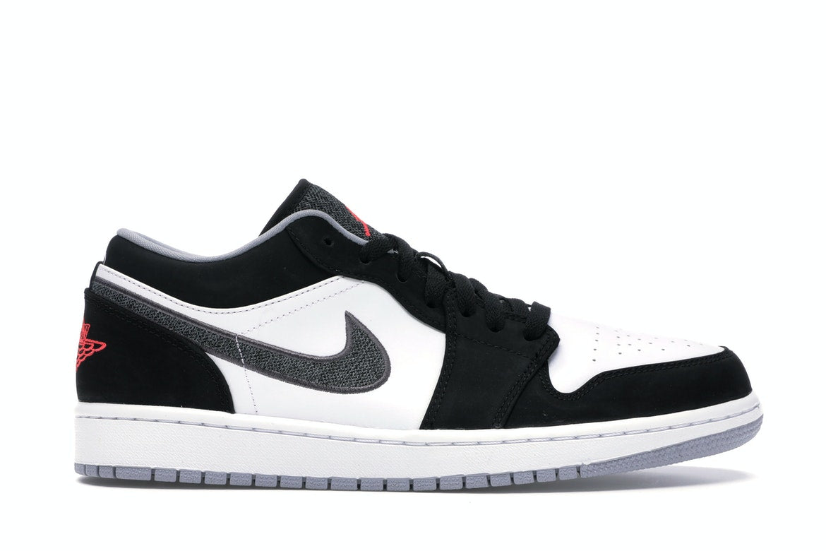 Air Jordan 1 Low Black White Wolf Grey Infrared 23