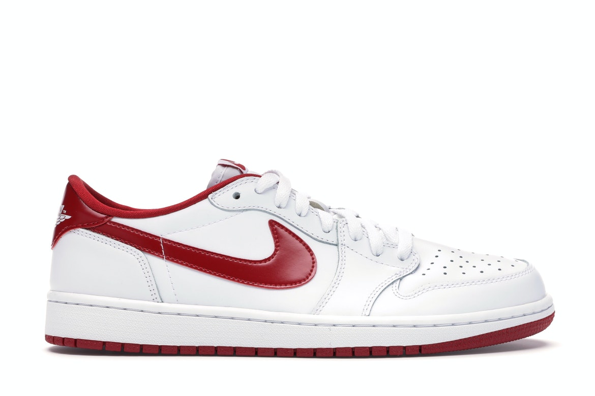 Air Jordan 1 Retro Low White Varsity Red