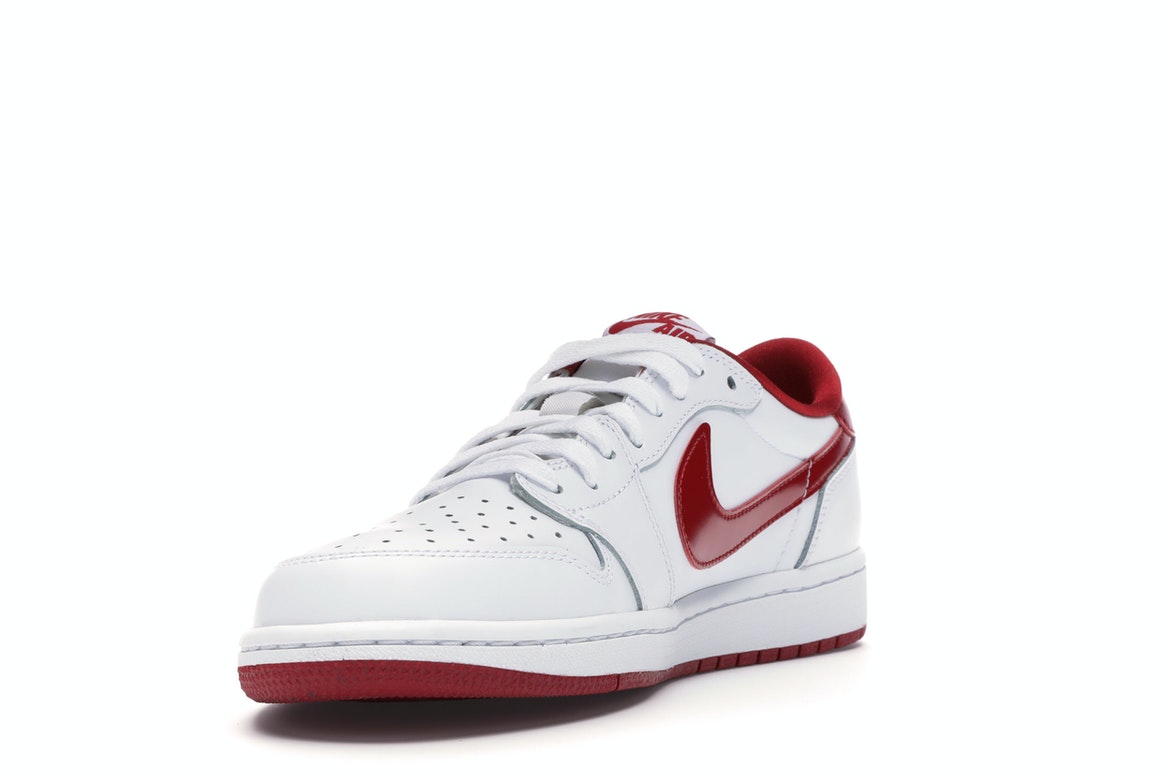 Air Jordan 1 Retro Low White Varsity Red