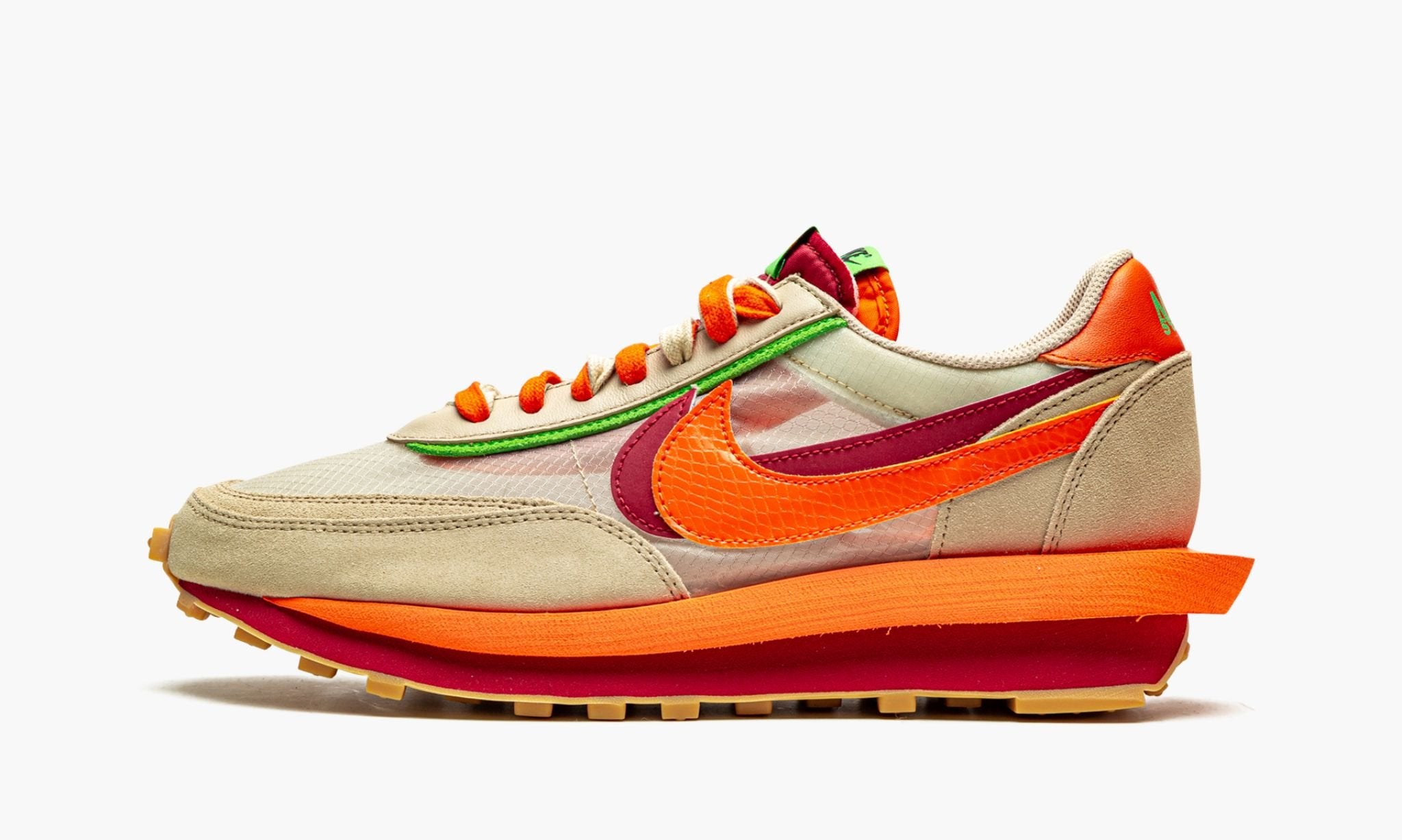 Nike x Sacai LDWAFFLE Sacai x Clot - Net Orange Blaze