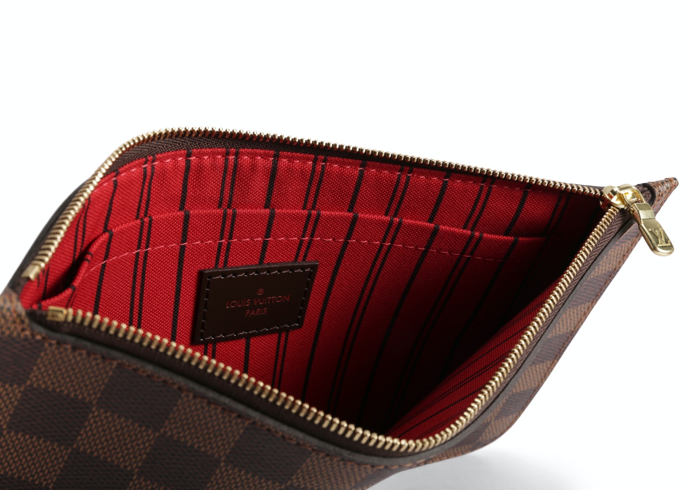 Pochette Damier Ebene Cerise Lining