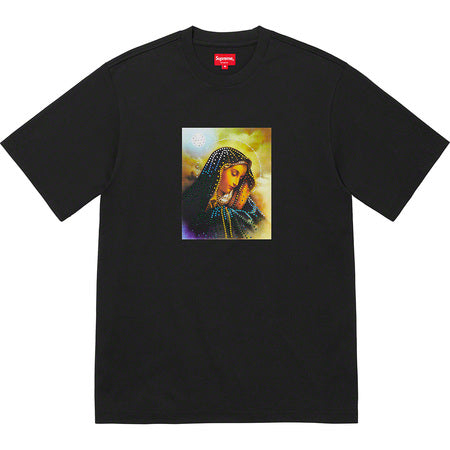 Supreme Mary Rhinestone S/S Top Black