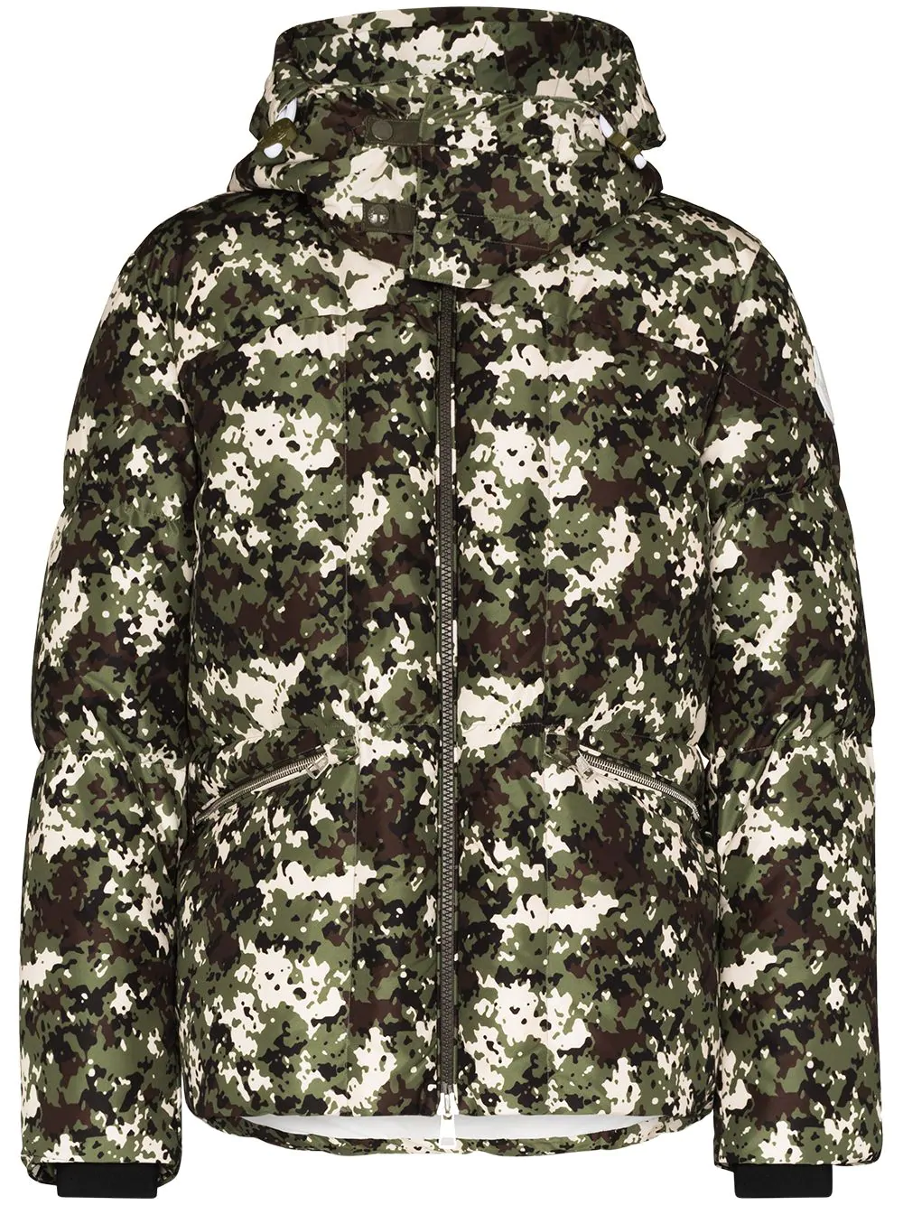 Moncler Blanc camouflage-print down jacket