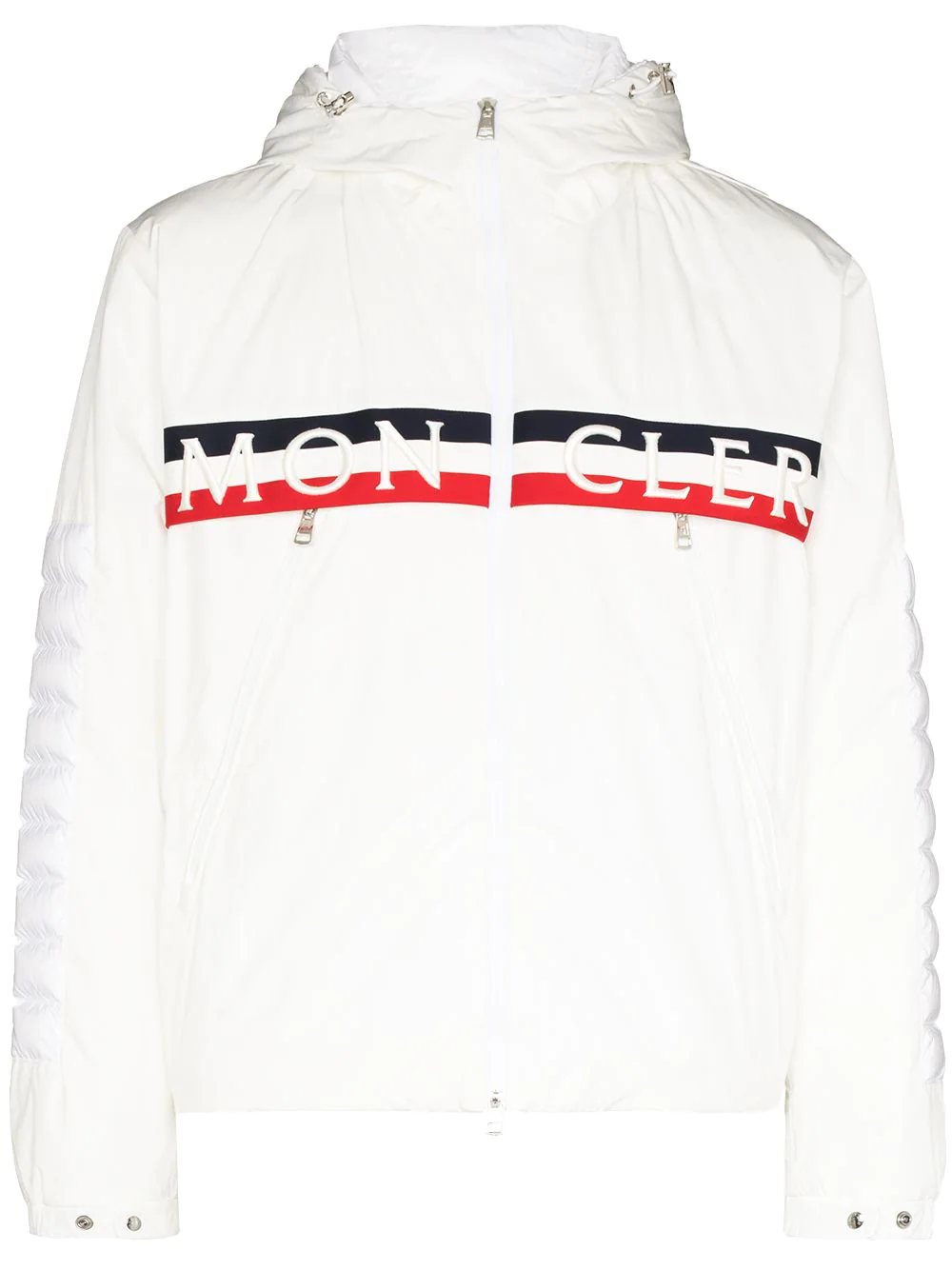 Moncler logo-print hooded jacket