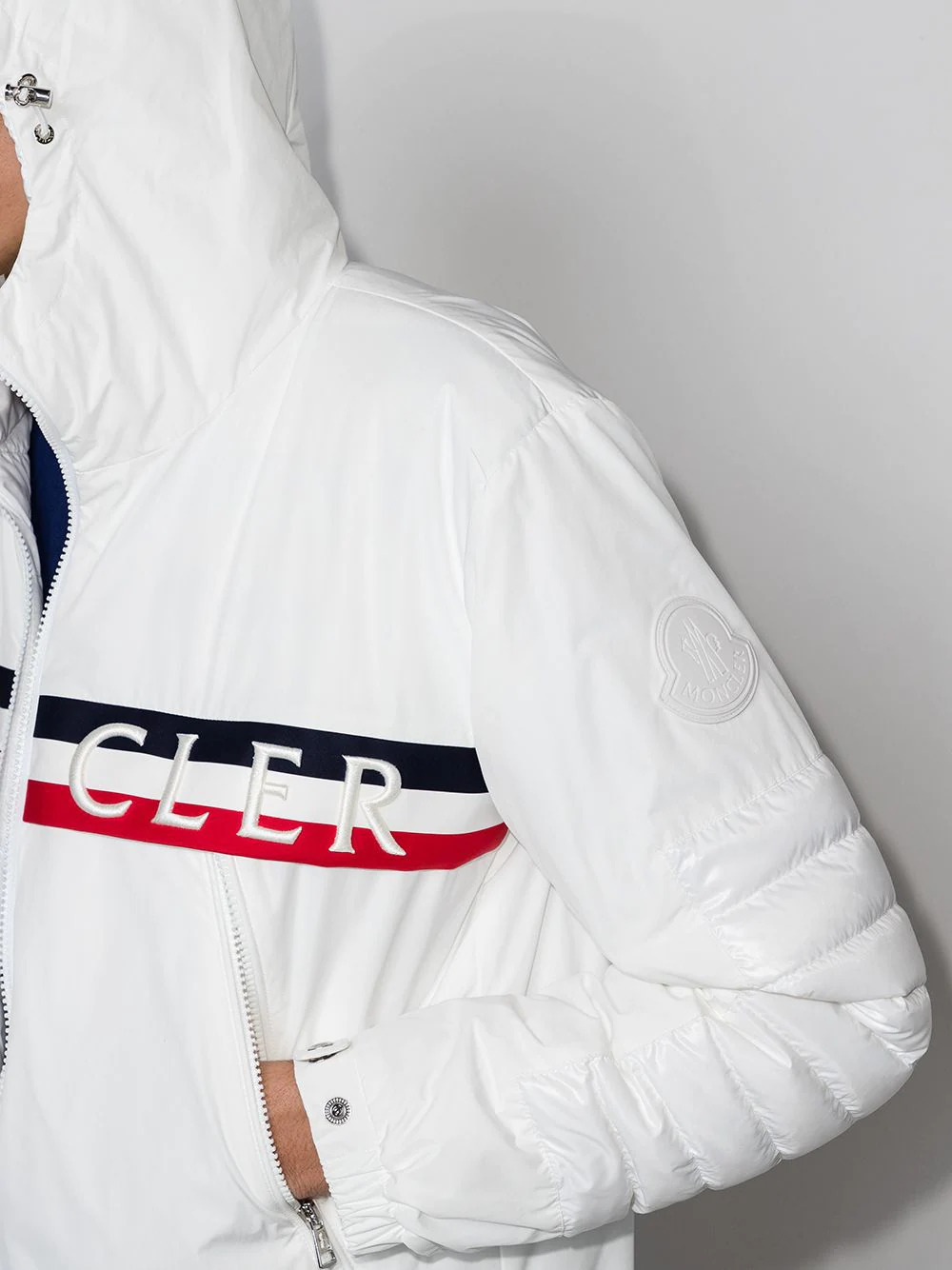 Moncler logo-print hooded jacket