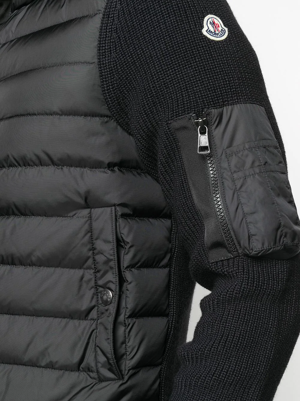 Moncler padded-front hooded jacket