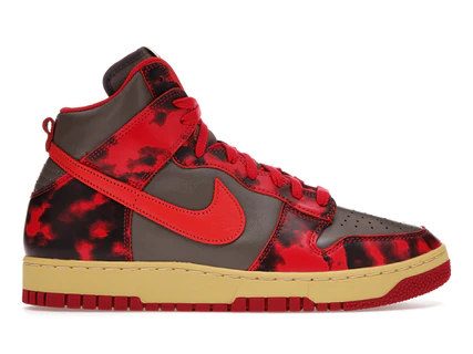 Nike Dunk High 1985 Red Acid Wash