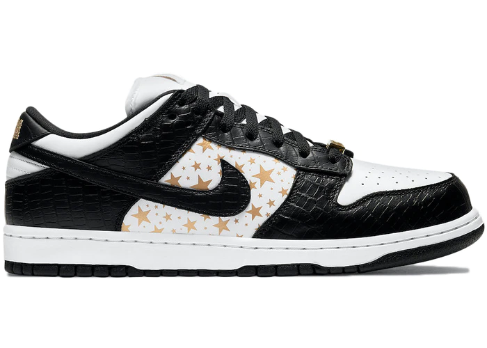 Nike Dunk Low Supreme Stars Black