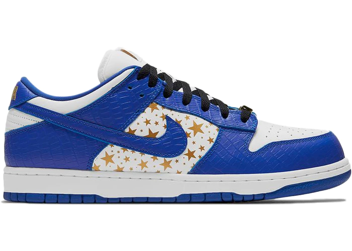 Nike Dunk Low Supreme Stars Hyper Royal