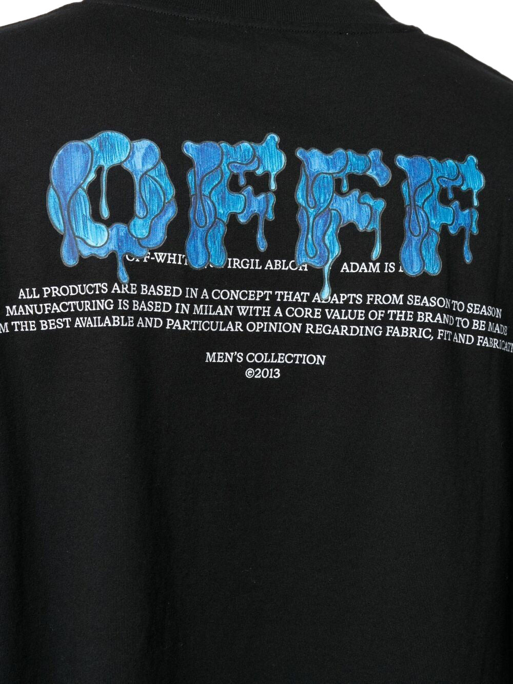 Off-White Melting Logo T-shirt Black/Blue