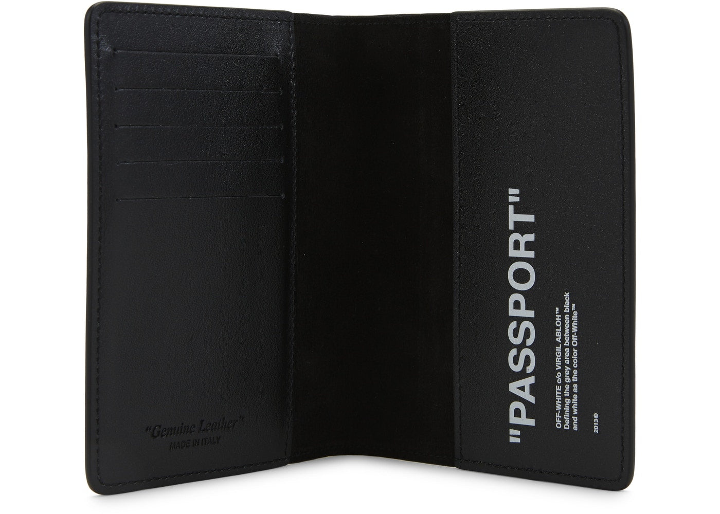 Passport Wallet Black White