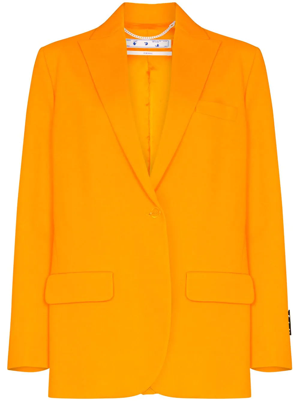 Off-White single-breasted tailored blazer