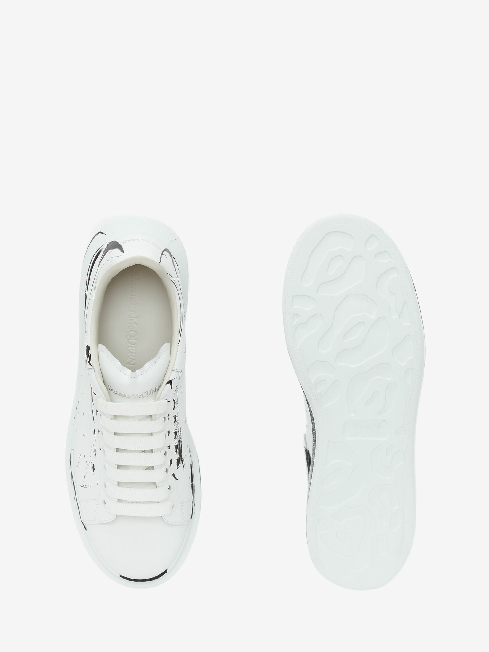 Alexander McQueen Oversized Sneaker Black White and black