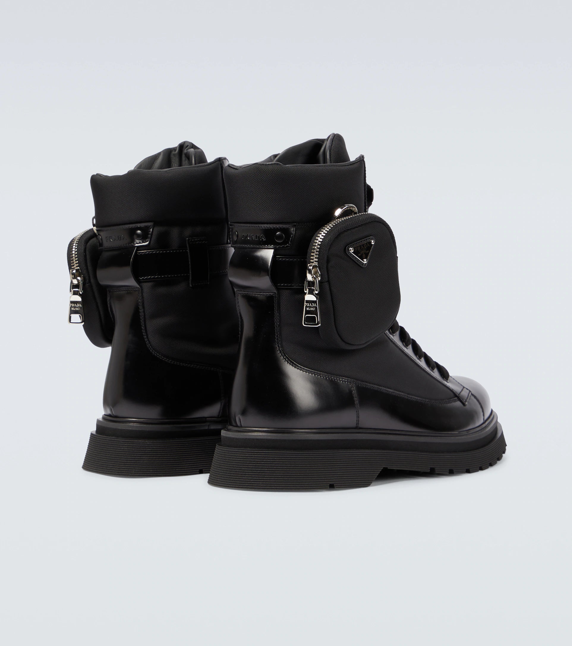 Prada PRADA Combat Boots With Pouch