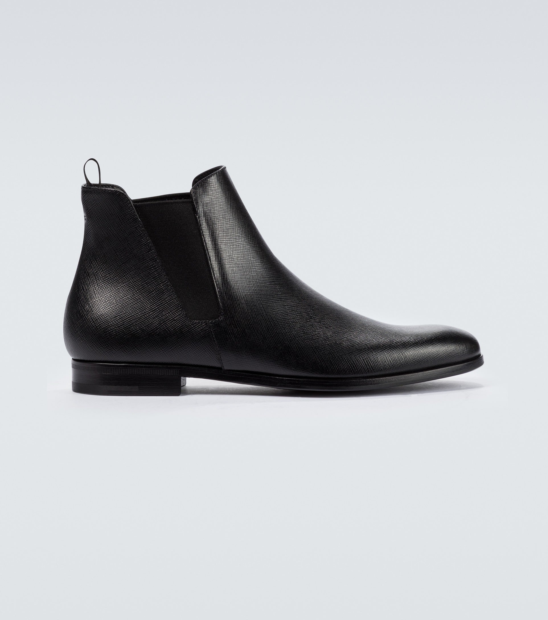 Prada PRADA Saffiano Leather Ankle Boots