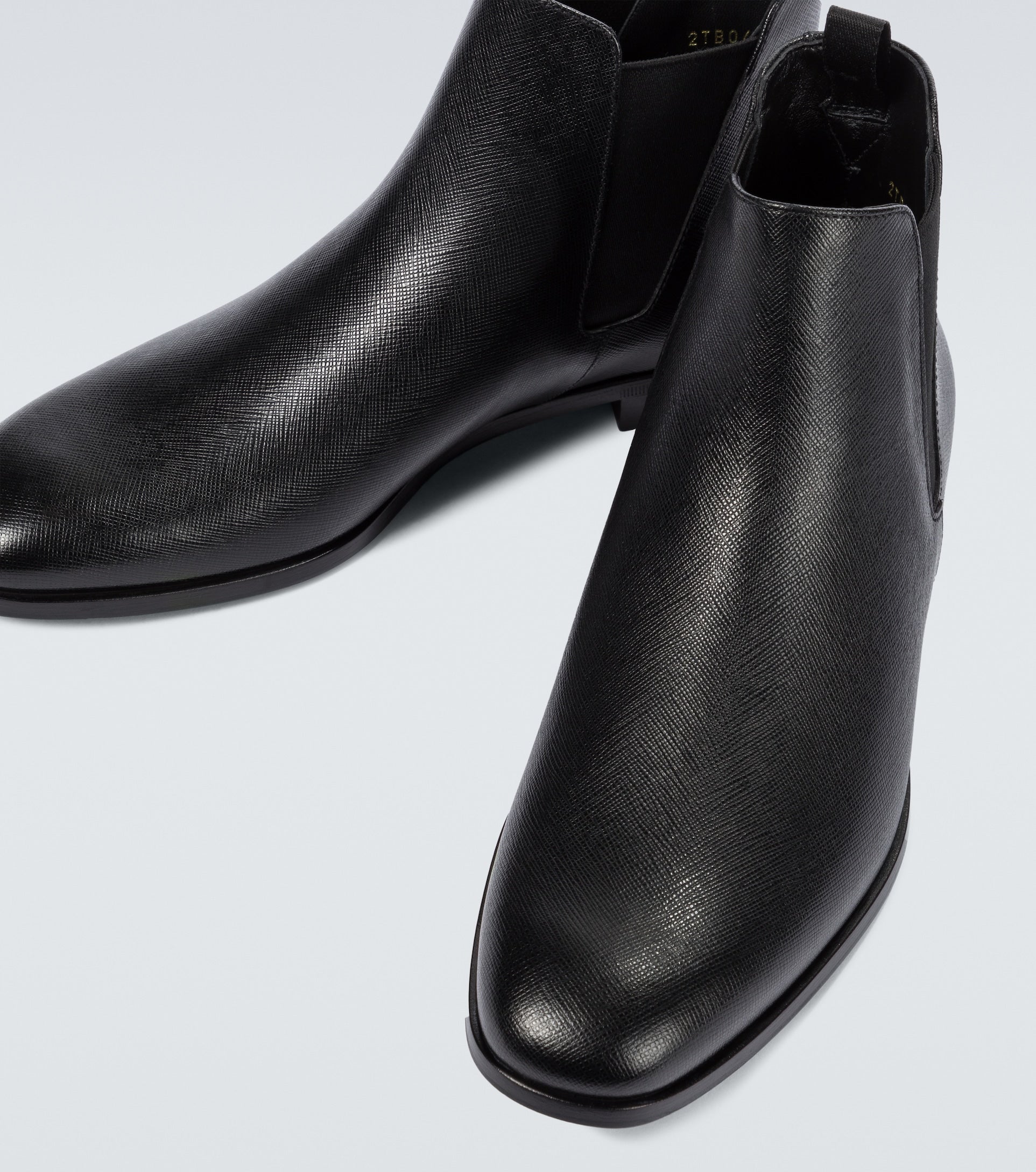 Prada PRADA Saffiano Leather Ankle Boots