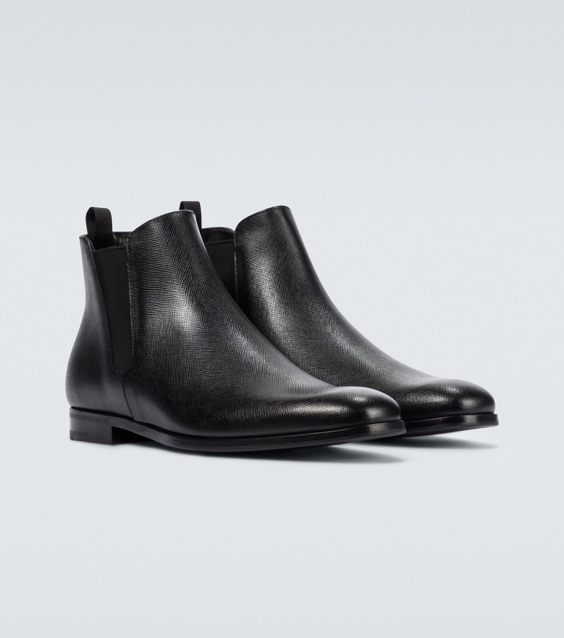 Prada PRADA Saffiano Leather Ankle Boots