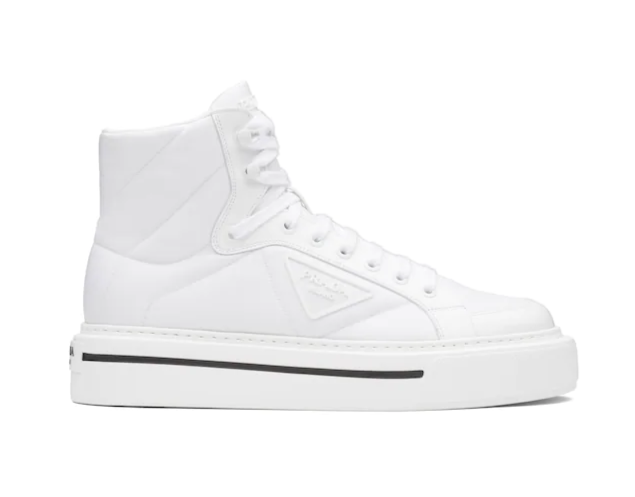 Prada Macro Re-Nylon high-top White