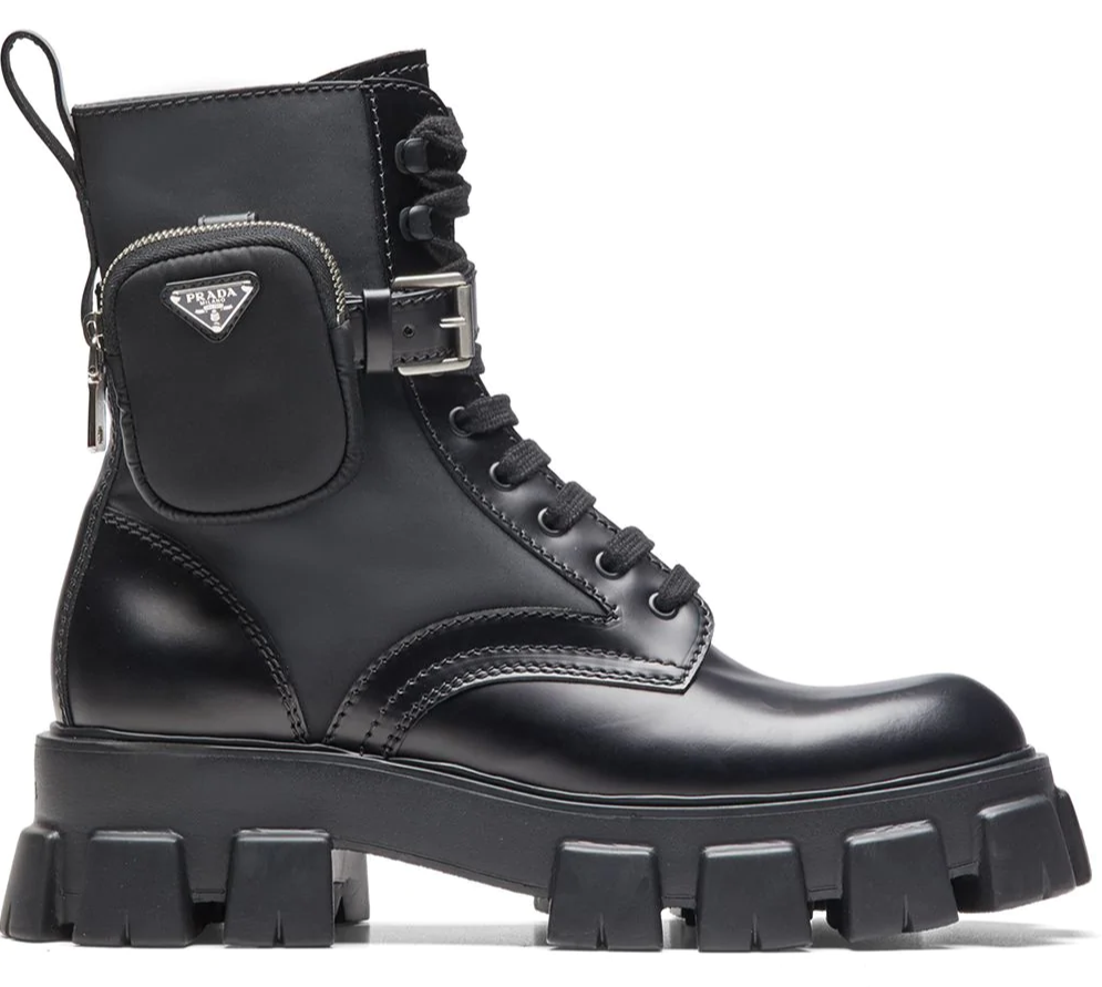 Prada Ankle pouch combat boots
