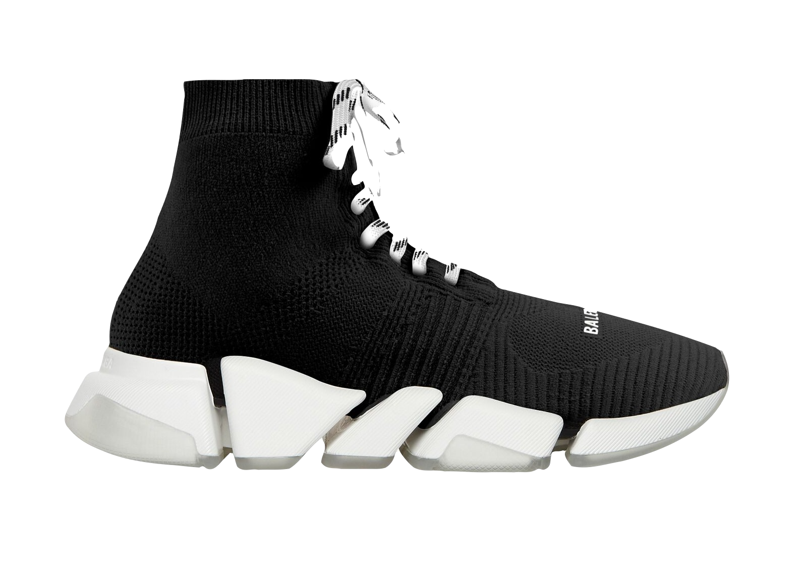 SPEED 2.0 LACE-UP SNEAKER Black and White