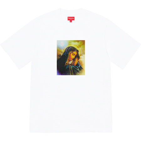 Supreme Mary Rhinestone S/S Top White