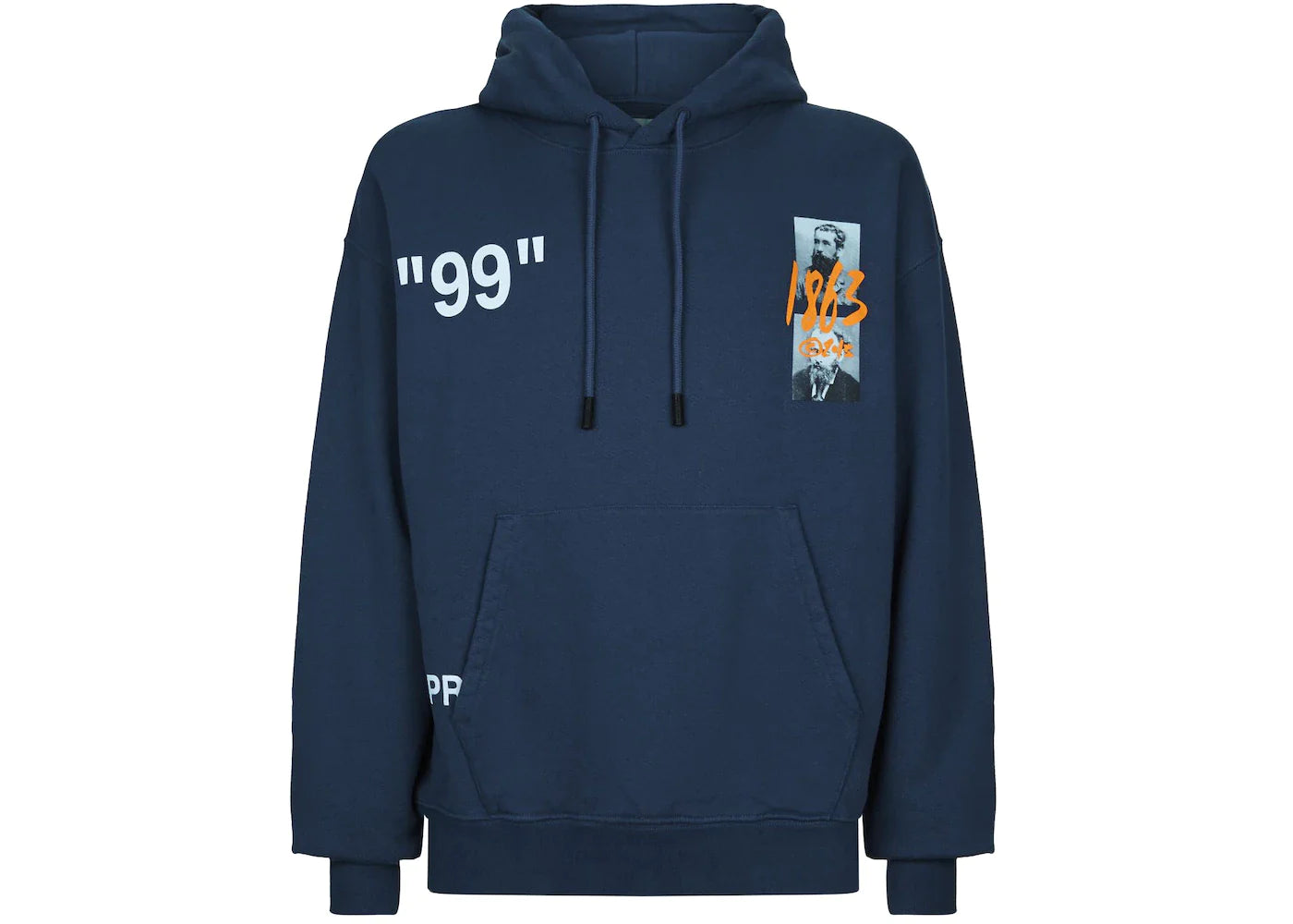 OFF-WHITE Summer Graphic Print Hoodie Blue/Multicolor