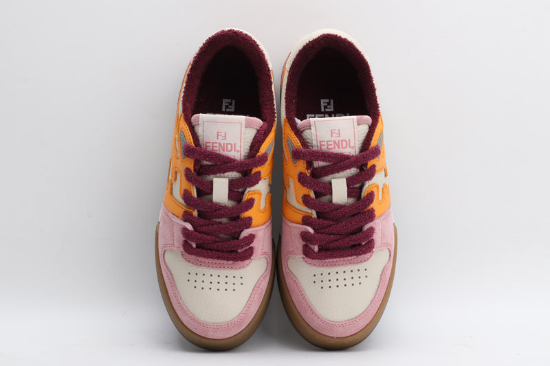 Fendi Fendi Pink Orange Low Tops