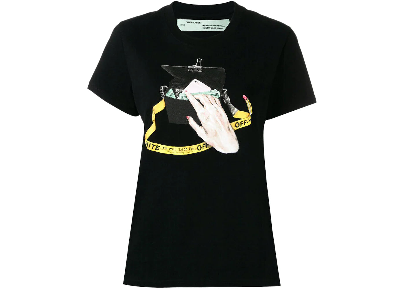 OFF-WHITE Bag Graphic T-shirt Black/Multicolor