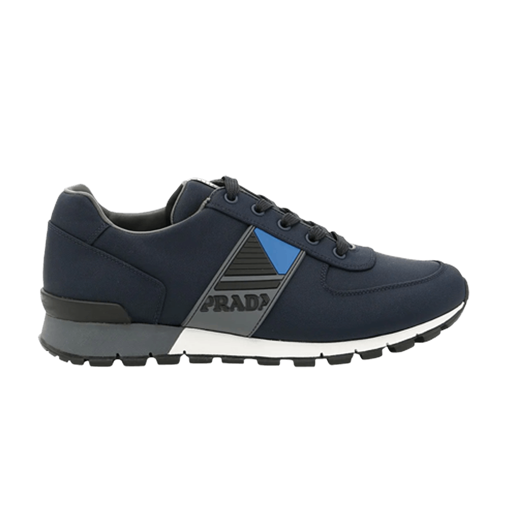 Prada Technical Fabric Logo Sneakers 'Blue'