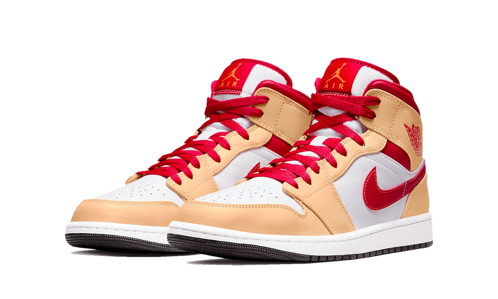 Air Jordan 1 Jordan 1 Mid Beige White Red