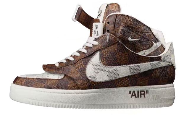 Louis Vuitton Louis Vuitton x Nike Air force 1 High - Virgil Abloh White / Brown