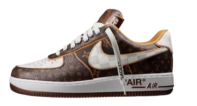 Louis Vuitton Louis Vuitton x Nike Air force 1 - Virgil Abloh Brown