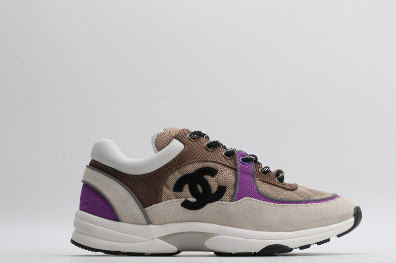 Chanel Chanel Low Top Trainer Beige Purple