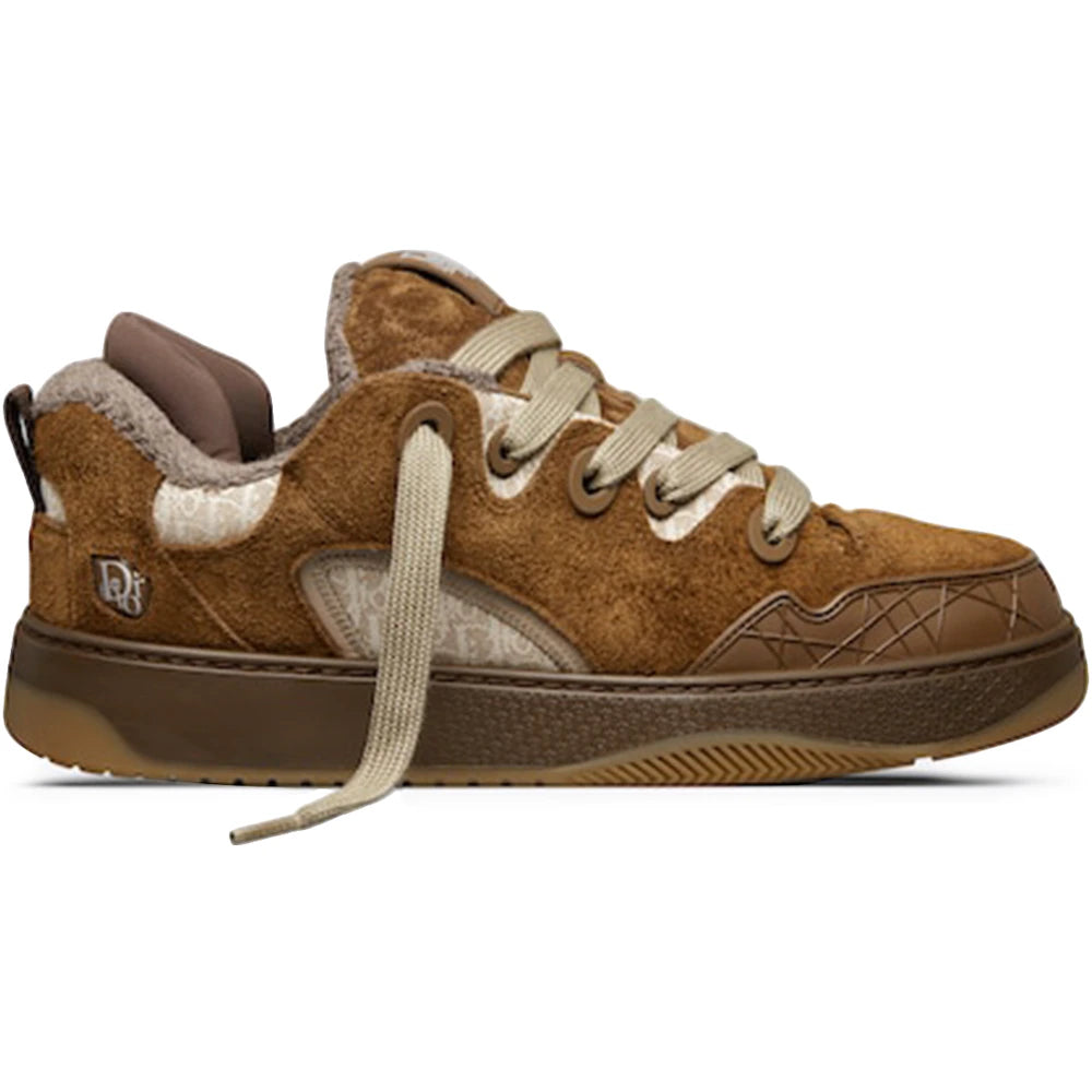 Dior B9S Skater ERL Brown Suede with Brown and Beige Dior Oblique Jacquard