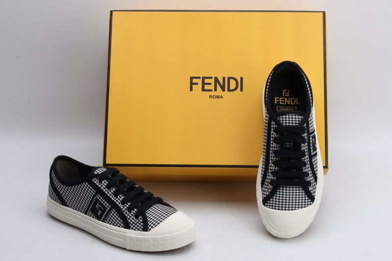 Fendi Fendi Domino Black fabric low-tops