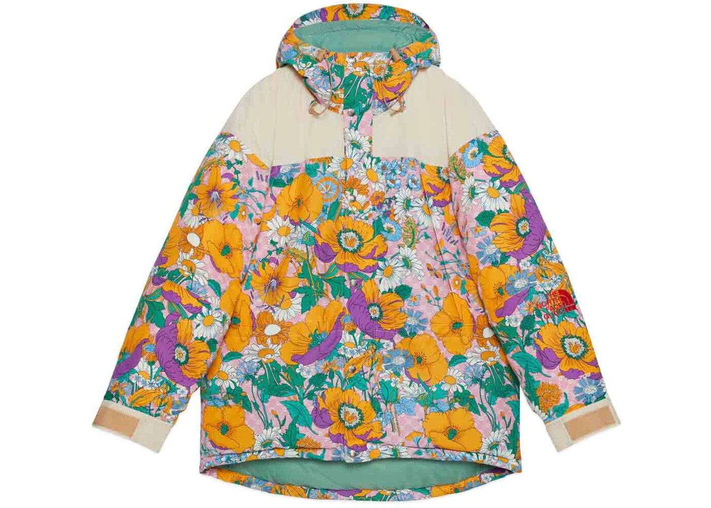 Gucci x The North Face Padded Jacket Floral Print