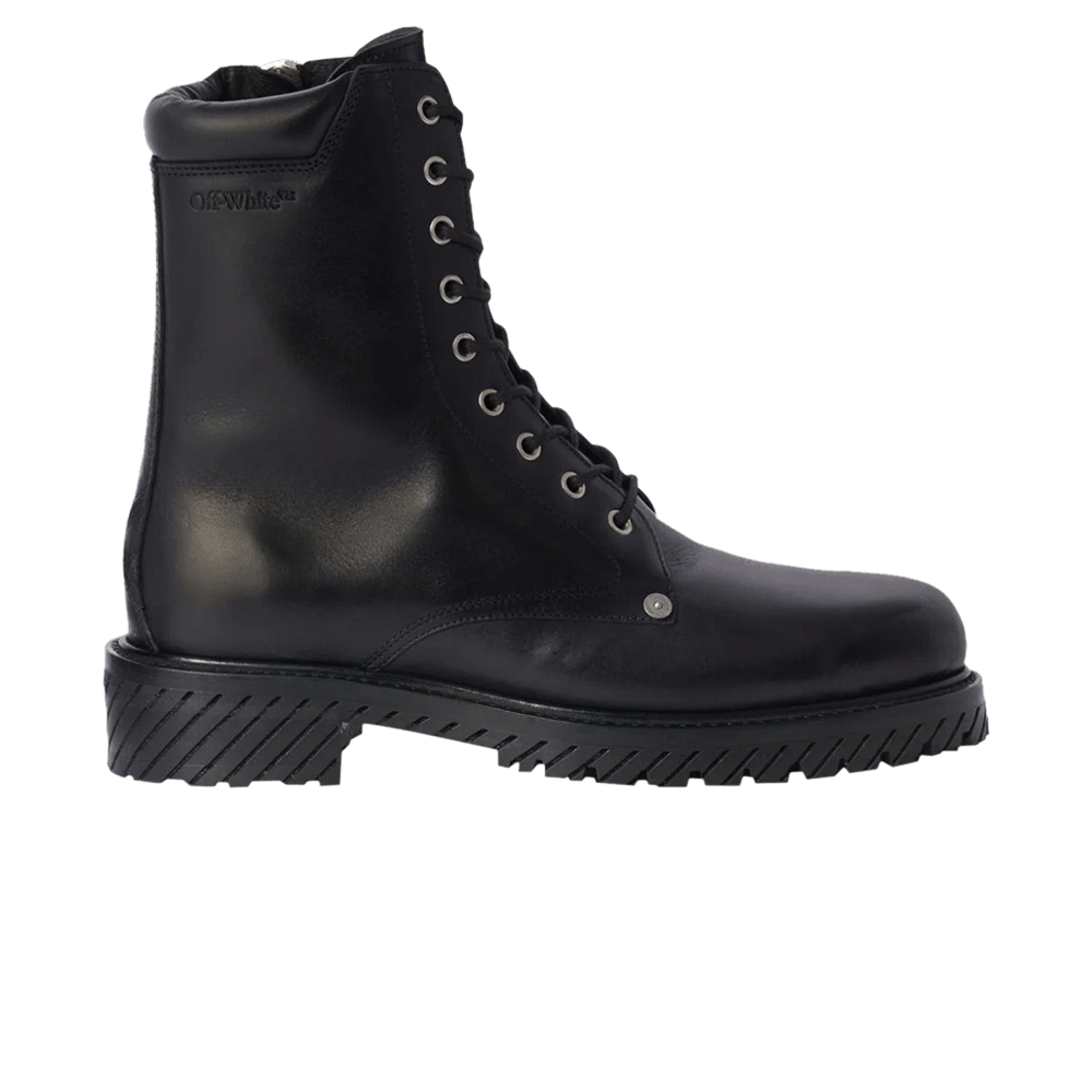 Off-White Diag Lace-Up Combat Boot 'Black'