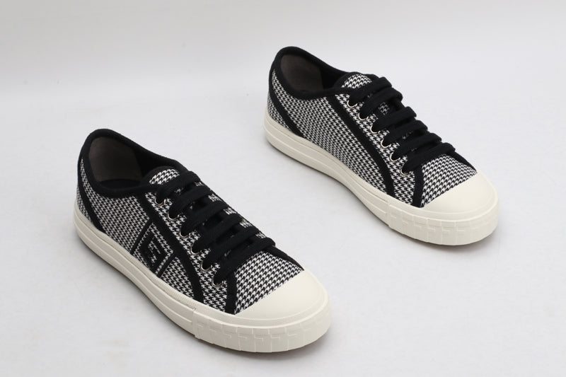 Fendi Fendi Domino Black fabric low-tops