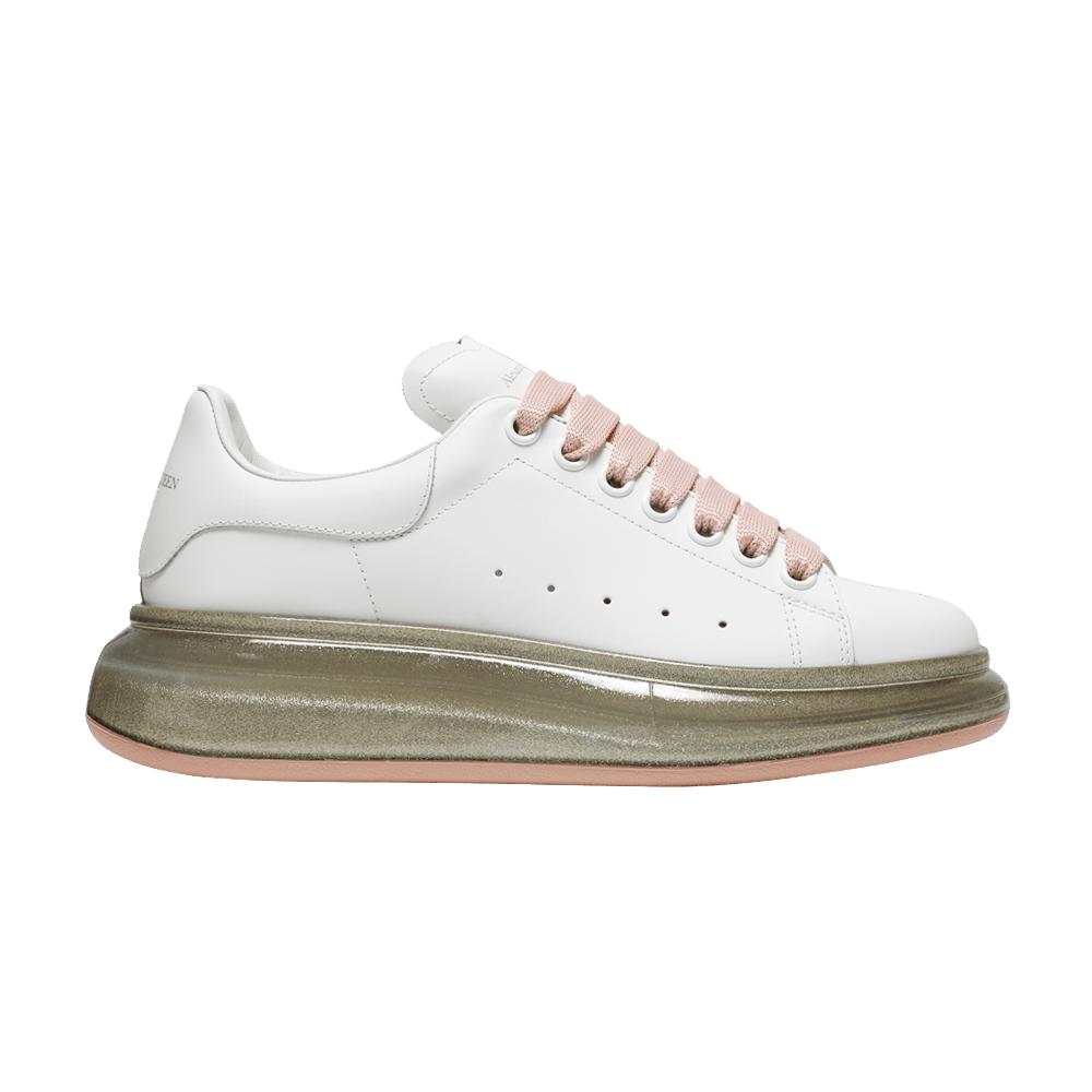 Alexander McQueen Wmns Oversized Sneaker 'Transparent Rose Gold Glitter'