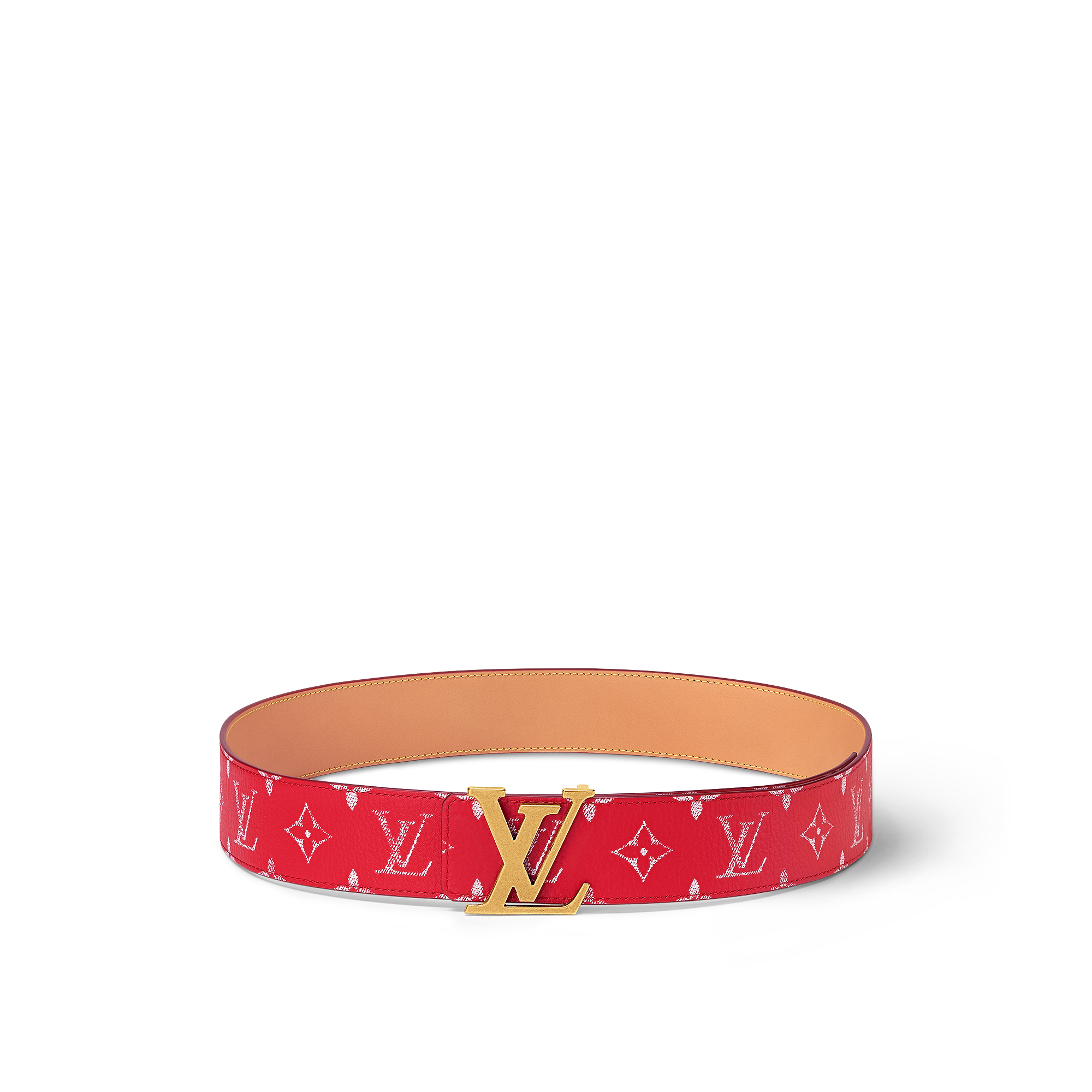 LV Initiales 40mm Reversible Belt SANS LIGNE ESTHETIQUE - Red