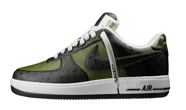 Louis Vuitton Louis Vuitton x Nike Air force 1 - Virgil Abloh White / Militar Green