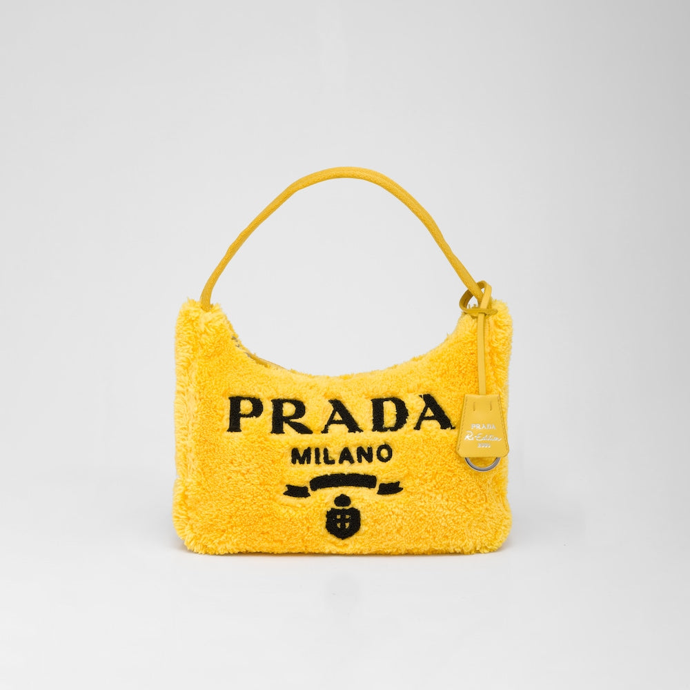 Prada Re-Edition 2000 Terry Mini-Bag Yellow/Black