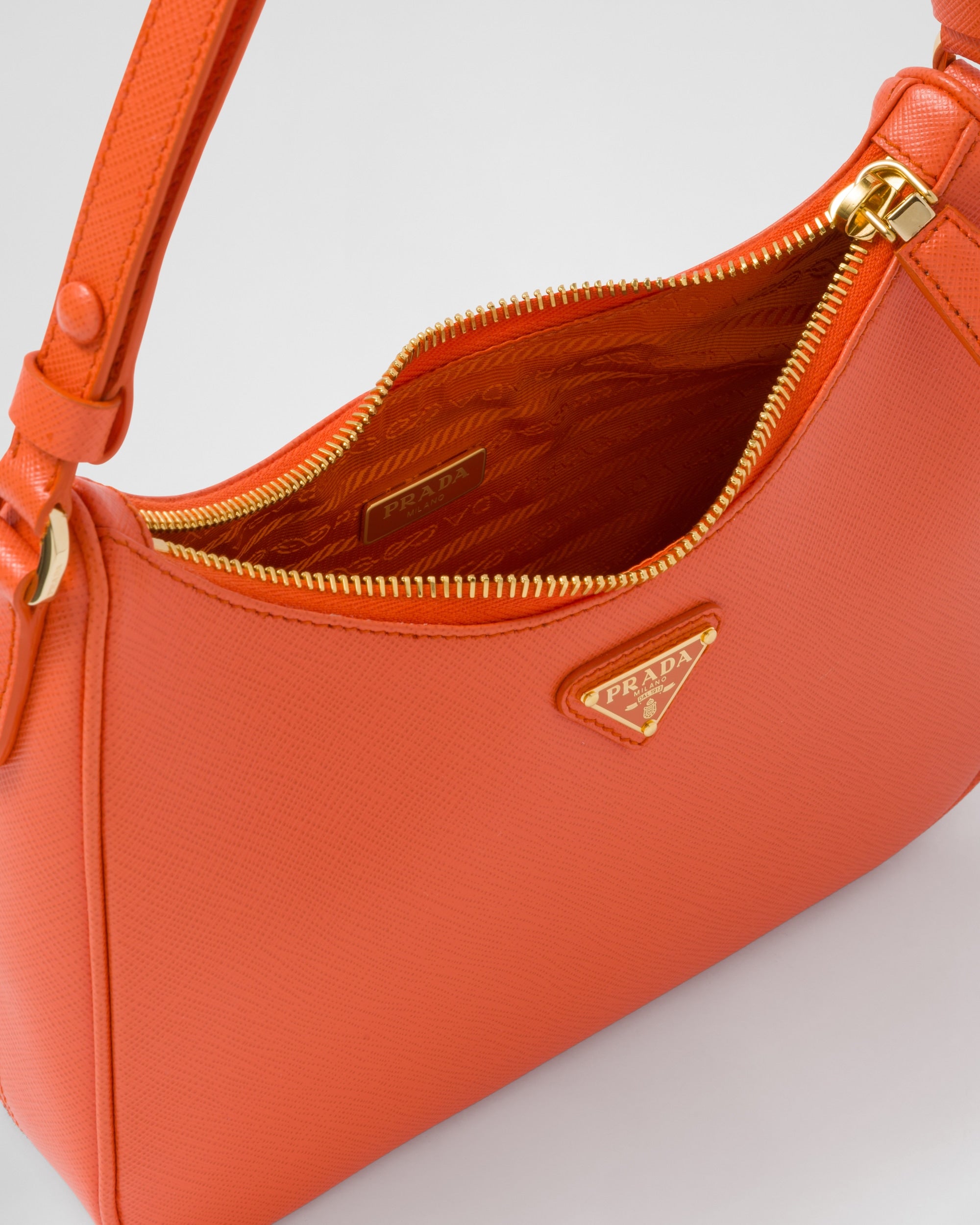 Prada Saffiano Leather Mini-Bag Orange