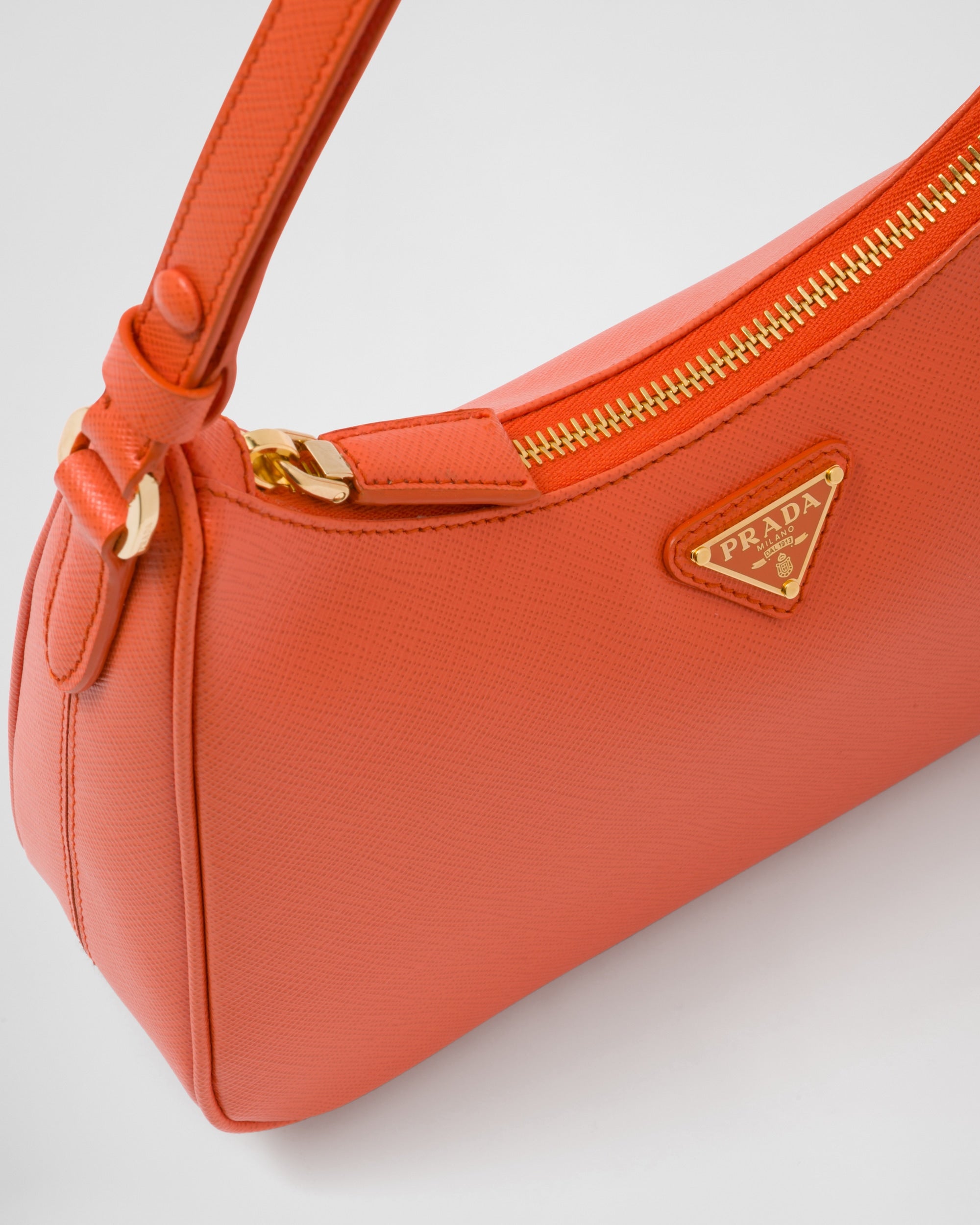 Prada Saffiano Leather Mini-Bag Orange