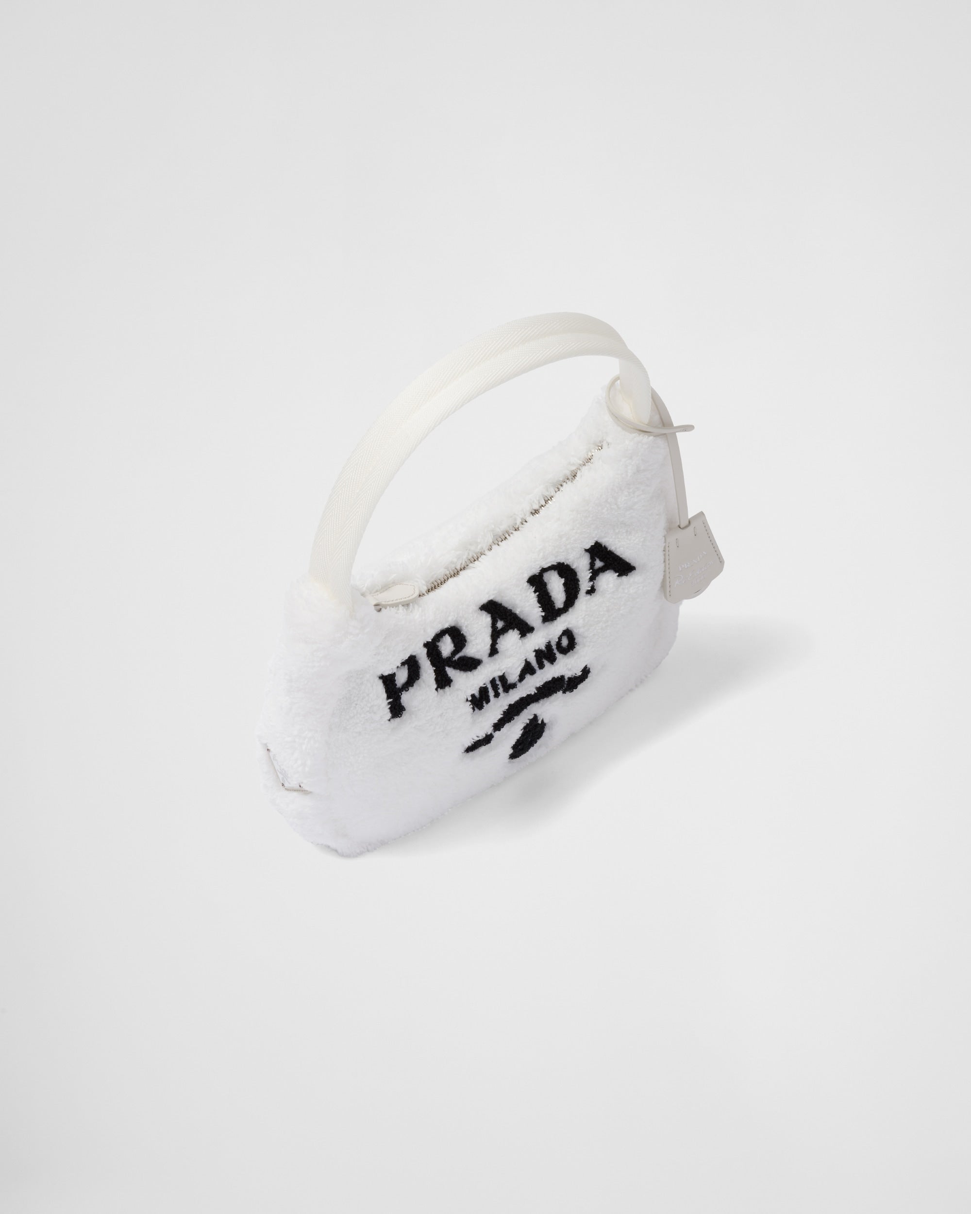 Prada Re-Edition 2000 Terry Mini-Bag White/Black