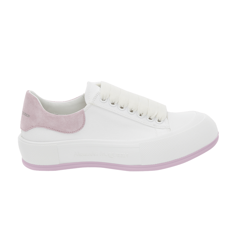 Alexander McQueen Wmns Deck Lace Plimsoll 'White Lilac'