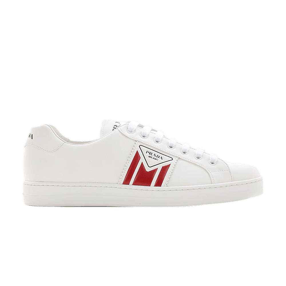 Prada New Avenue Leather Low 'White Red'